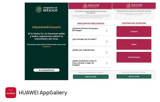 La app COVID-19 MX ya está disponible en la AppGallery de Huawei