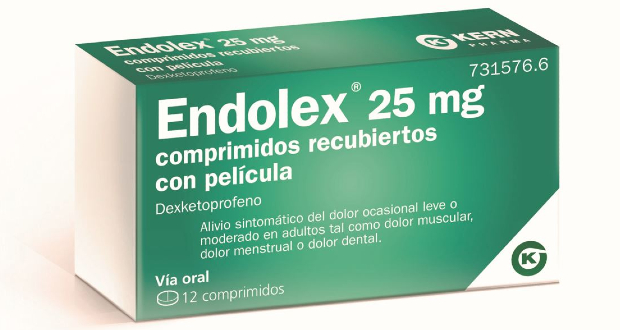 Kern Pharma lanza Endolex 25 mg 12 comprimidos sin receta para el dolor  agudo de leve a moderado de tipo muscular, articular, dental y menstrual