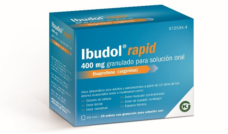 Kern Pharma presenta Ibudol Rapid 400 mg a base de ibuprofeno arginina